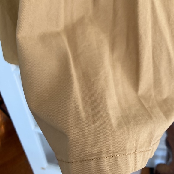 J. Crew Pleated Pinafore Chino Dress in Honey Brown - Picture 9 of 15